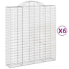 Cestas Vidaxl Schans 6 st 200x50x220 240 cm de hierro