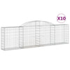 Vidaxl Schans Cestini 10 St voltated 300x30x80 100 cm Ferro