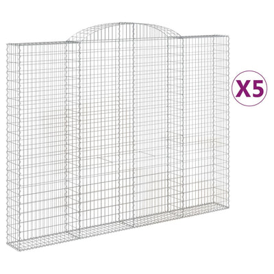 Cestas Vidaxl Schans 5 st 300x30x220 240 cm de hierro