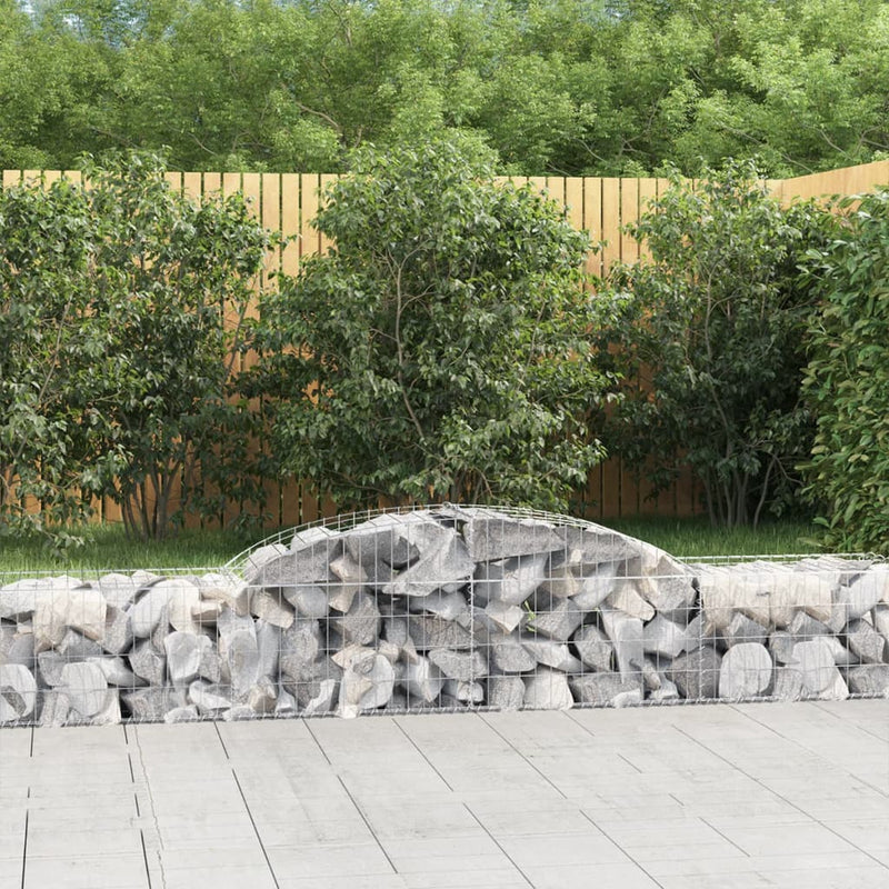 Vidaxl Schans Cestini 5 a volta 300x50x40 60 cm Galvanizzato