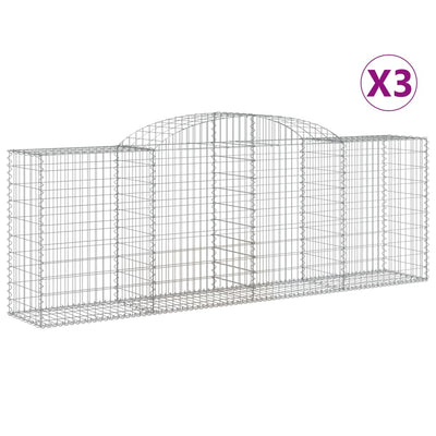 Vidaxl Schans 3 st 300x50x100 120 cm de hierro