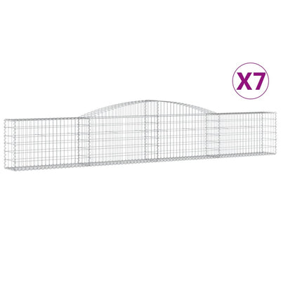 Vidaxl Schans Cesti 7 a volta 400x30x60 80 cm