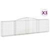 Vidaxl Schans Cesti 3 a volta 400x30x100 120 cm