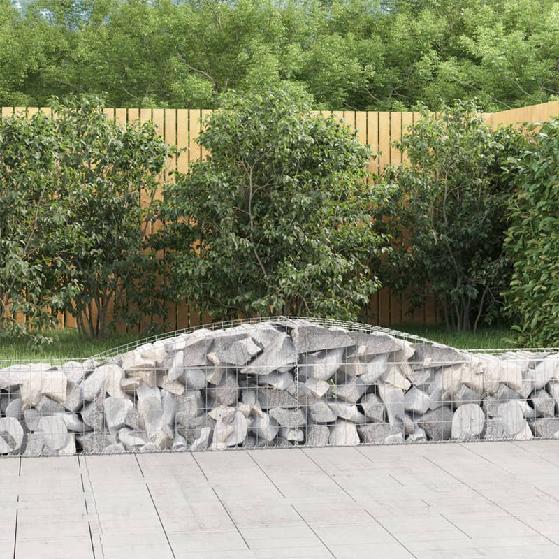 Vidaxl Schans Cestini 9 Stated 400x50x40 60 cm Ironia galvanizzata