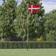 Flag Vidaxl con flagpole Danimarca 6,23 M Aluminio