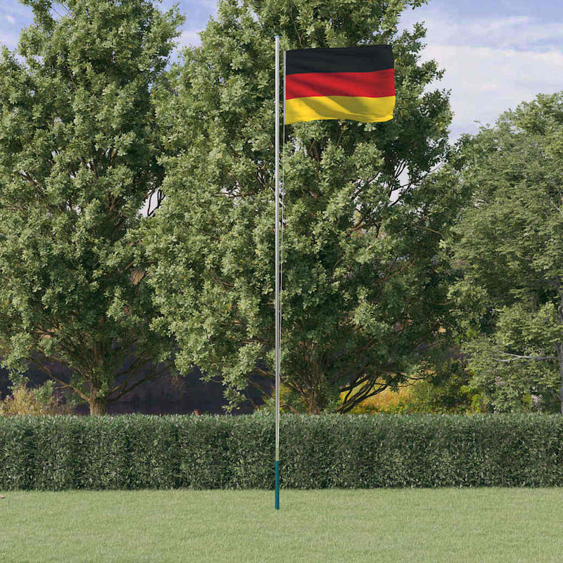 Flag Vidaxl con flagpole Germania 6,23 m Aluminio