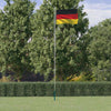 Flag Vidaxl con flagpole Germania 6,23 m Aluminio