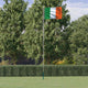 Vidaxl flag with flagpole Ireland 6.23 m aluminum
