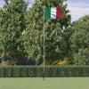 Vidaxl vlag met vlaggenmast italië 6,08 m aluminium