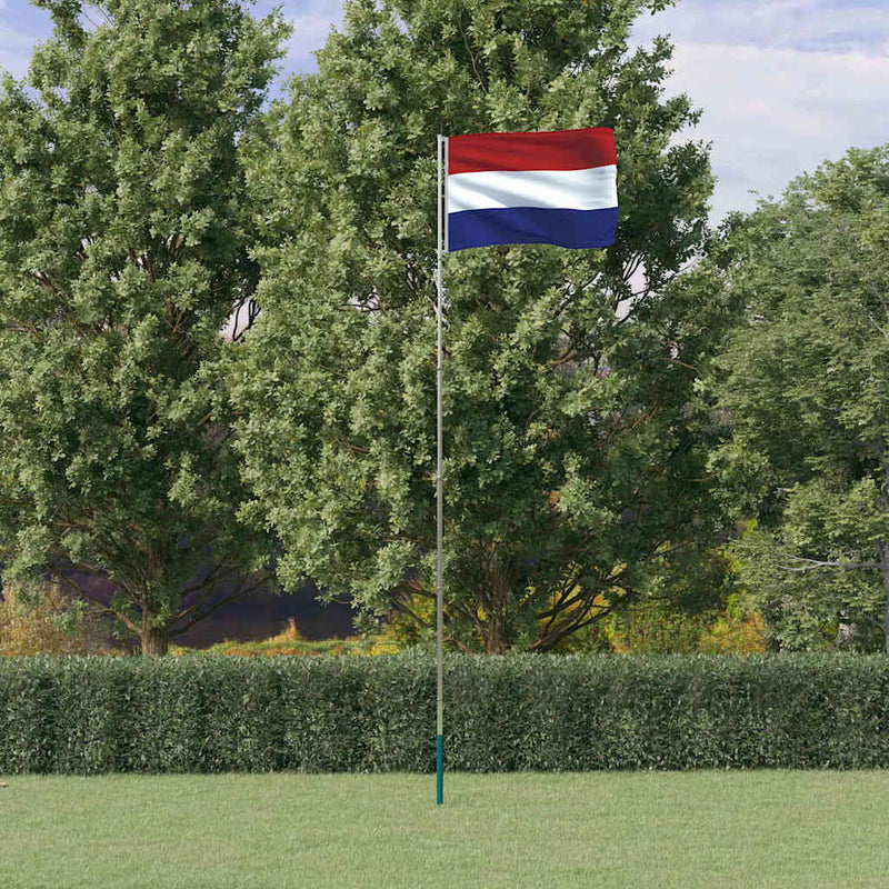 Vidaxl Flag con flagpole Paesi Bassi 5,55 m Aluminium