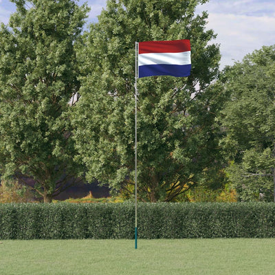 Bandera Vidaxl con bandera de los Países Bajos 5.55 m de aluminio