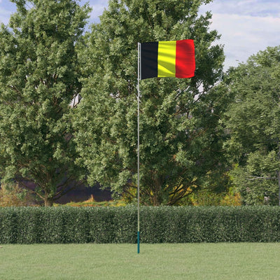 Bandera de Vidaxl con asta de 5.55 m de aluminio