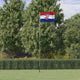 Bandera Vidaxl con asta Croacia 5,5 m aluminio