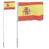 Flag Vidaxl con flagpole Spagna 5,55 m Aluminio