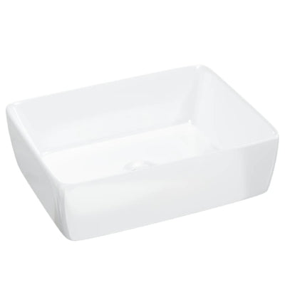 Vidaxl Washbasin 48x37x13 Cerámica rectangular blanco
