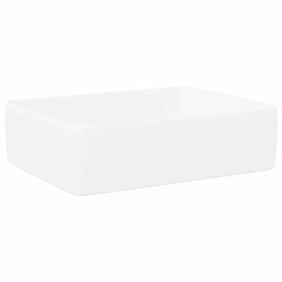 Vidaxl Washbasin 48x37x13 Bianco ceramico rettangolare