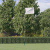 Vidaxl Flagpole Telescopico 5,55 m in argento in alluminio colorato