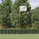 Vidaxl Flagpole Telescopico 5,55 m in argento in alluminio colorato