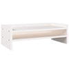 Supporto per monitor VidaXL 50x24x16 cm in legno massello di pino bianco