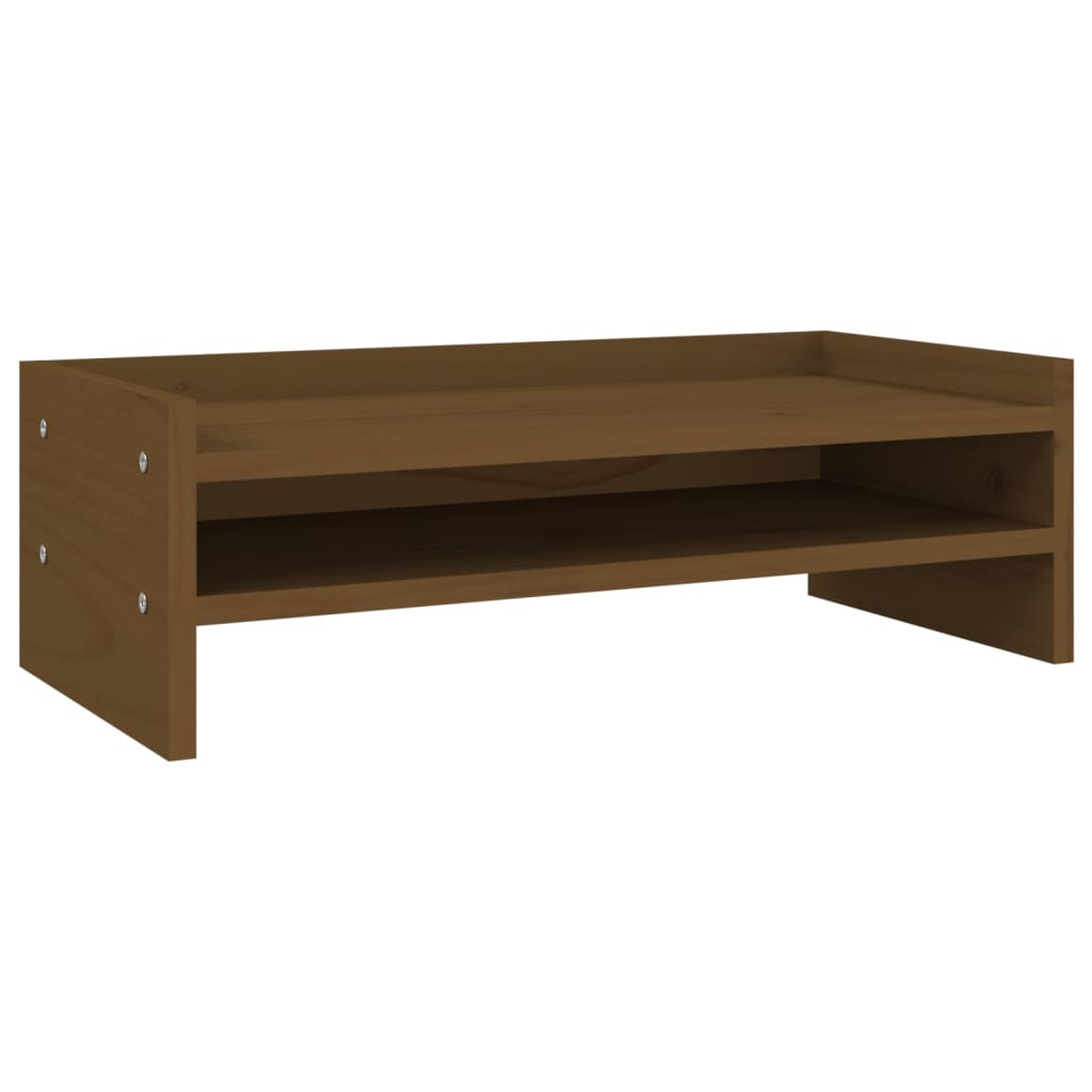 Il monitor Vidaxl stabilisce 50x24x16 cm di pino solido marrone