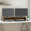 Vidaxl Monitor Standard 100x24x16 cm Miele di pino solido marrone