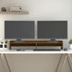 Vidaxl Monitor Standard 100x24x16 cm Miele di pino solido marrone