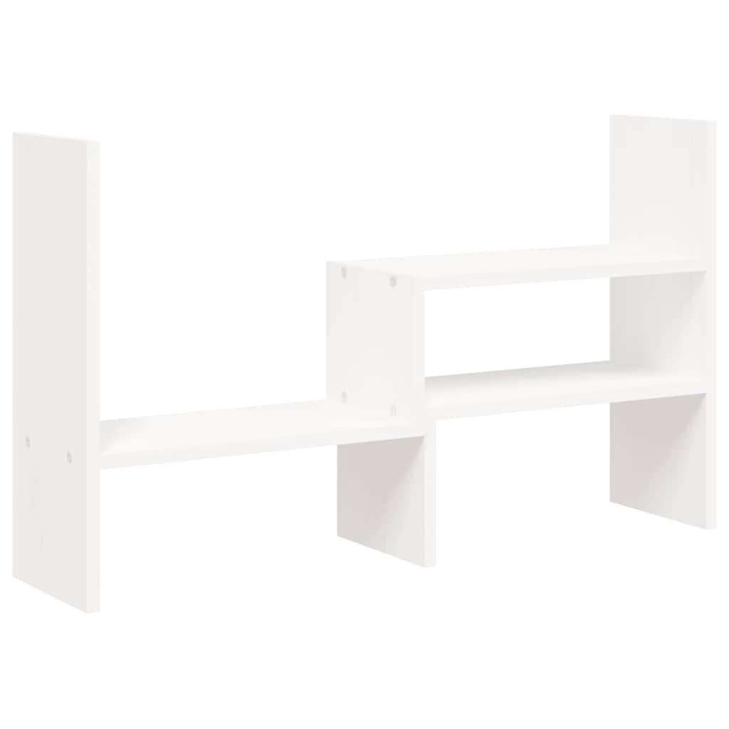 Vidaxl monitorstandaard (39-72)x17x43 cm massief grenenhout wit
