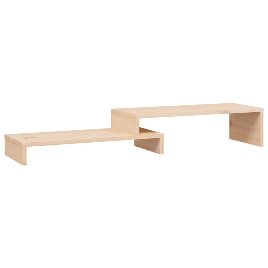 Soporte para monitor VidaXL (52-101)x22x14 cm madera maciza de pino
