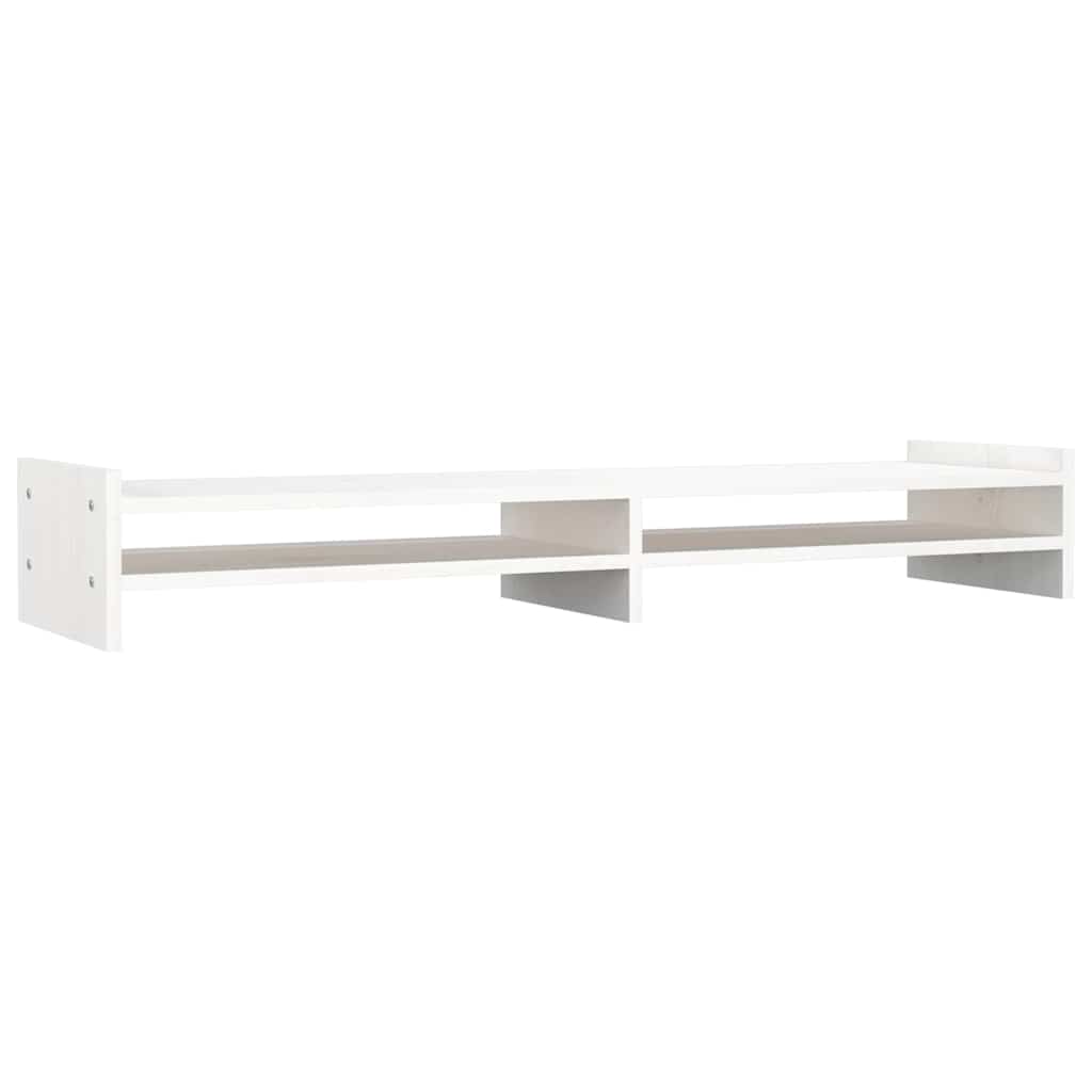 Vidaxl Monitor Standard 100x27x15 cm de pino sólido White
