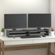 VIDAXL Monitor Standard 100x27x15 cm Pin grigio