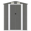 VidaXL Tuinschuur 192x606x223 cm gegalvaniseerd staal lichtgrijs