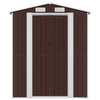 VidaXL Tuinschuur 192x191x223 cm gegalvaniseerd staal donkerbruin