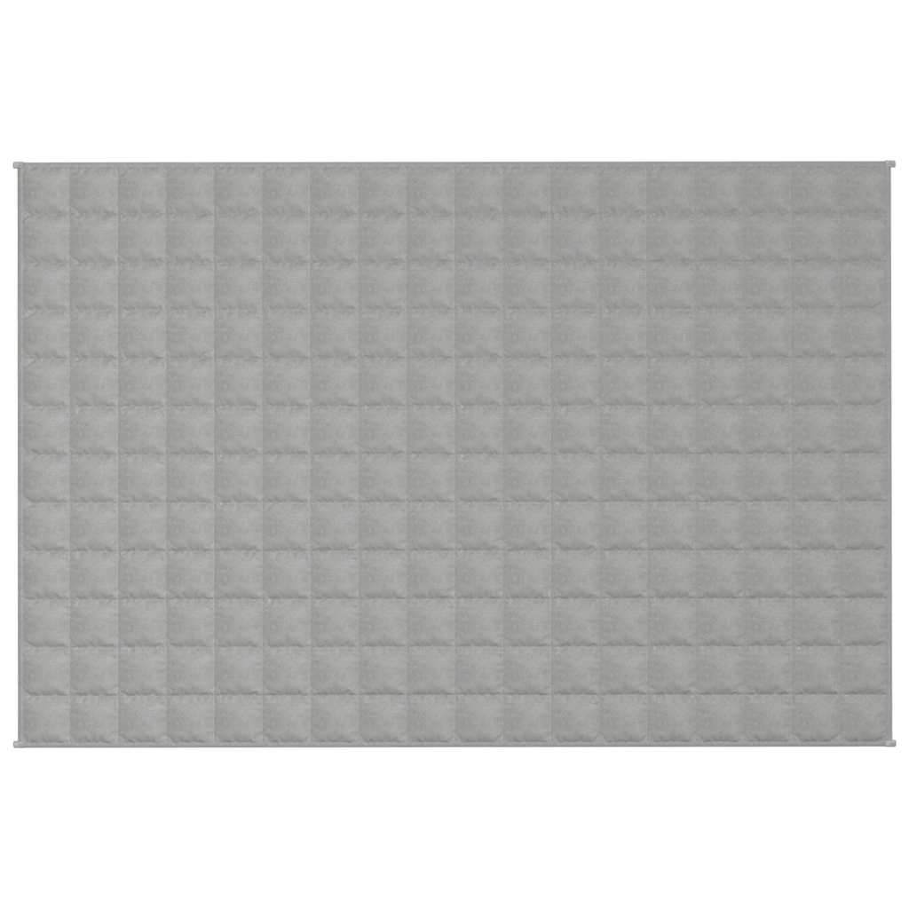 VIDAXL Coperta debole 120x180 cm 5 kg di tessuto grigio