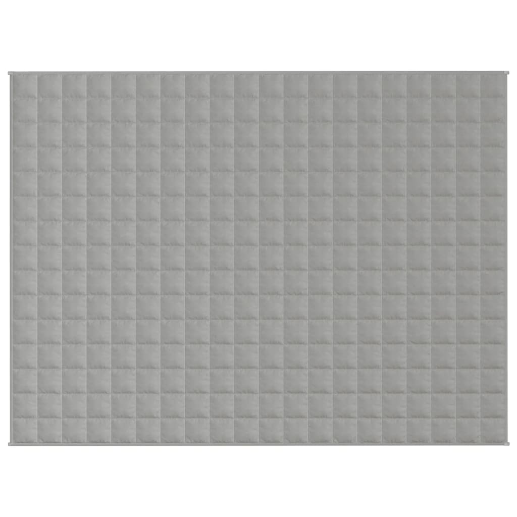 Vidaxl Weakage Manta 150x200 cm 7 kg de tela gris