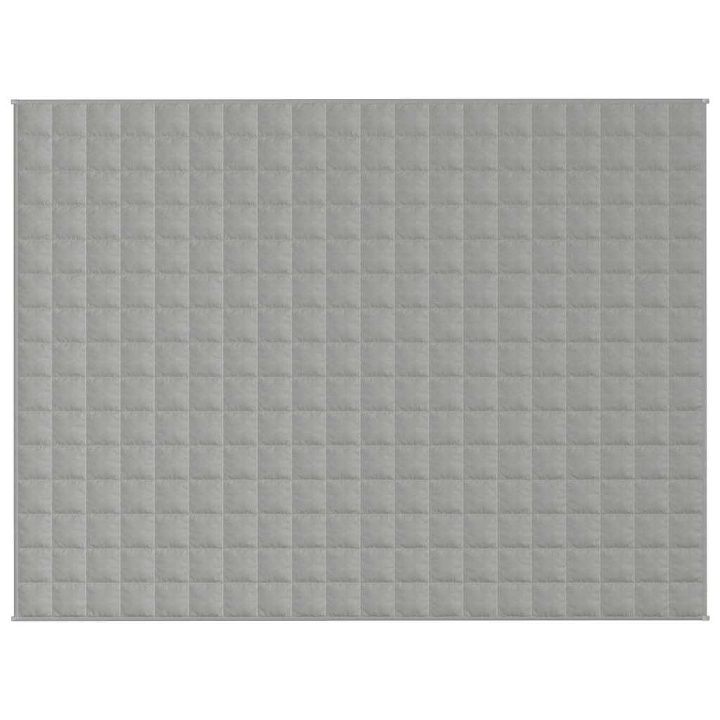 VIDAXL Coperta debole 150x200 cm 11 kg di tessuto grigio