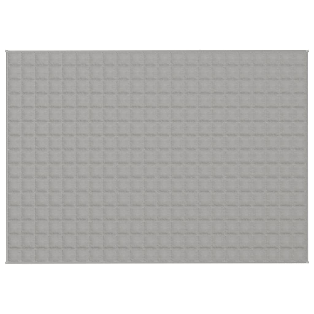 Vidaxl Weakage Manta 155x220 cm 7 kg de tela gris