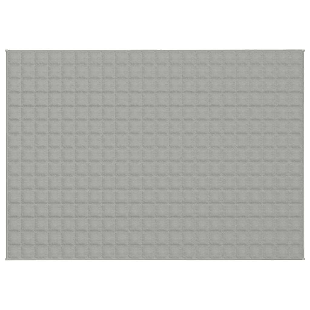 Vidaxl Weakage Manta 155x220 cm 11 kg de tela gris
