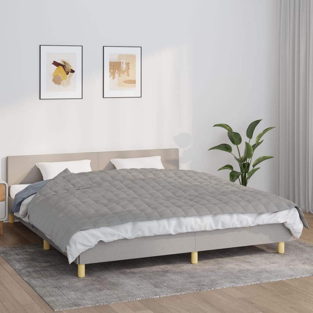 VIDAXL BOVESCA DELL'ESTRAGGIO 155x220 cm 11 kg Fassoso grigio