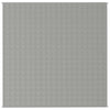 VIDAXL Coperta debole 200x200 cm 9 kg di tessuto grigio
