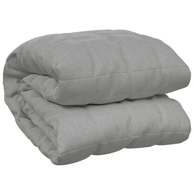 Manta de débil de Vidaxl 200x200 cm 13 kg de tela gris