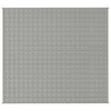 VIDAXL Coperta debole 200x225 cm 9 kg di tessuto grigio
