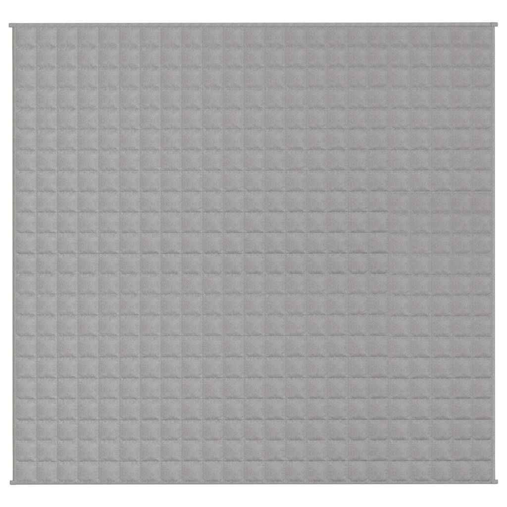 VIDAXL Coperta debole 220x235 cm 11 kg di tessuto grigio