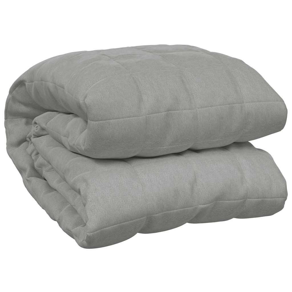 Vidaxl Weakage Manta 220x260 cm 11 kg de tela gris