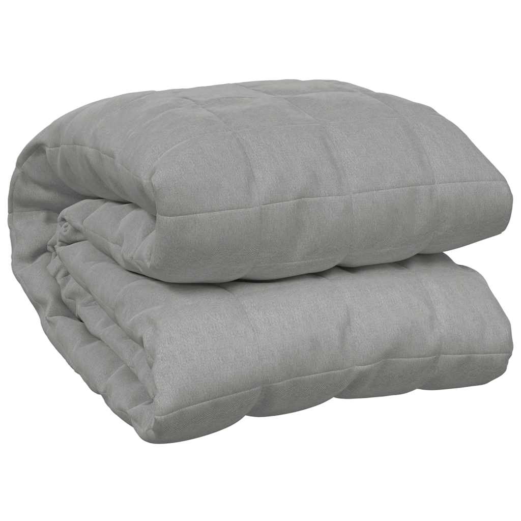 VIDAXL Coperta debole 220x260 cm 15 kg di tessuto grigio