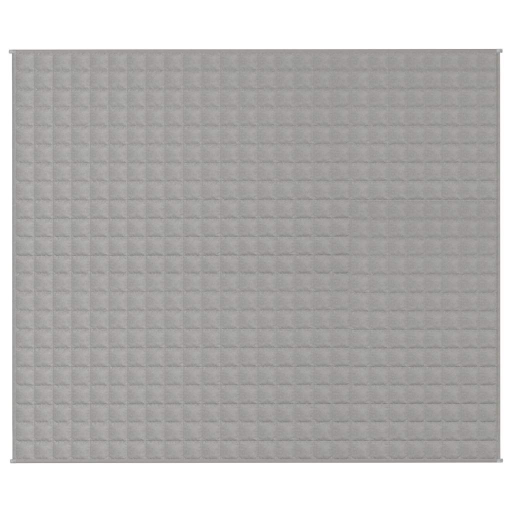 VIDAXL Coperta debole 220x260 cm 15 kg di tessuto grigio