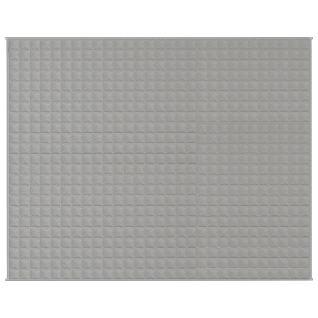 Vidaxl Weakage Manta 235x290 cm 15 kg de tela gris