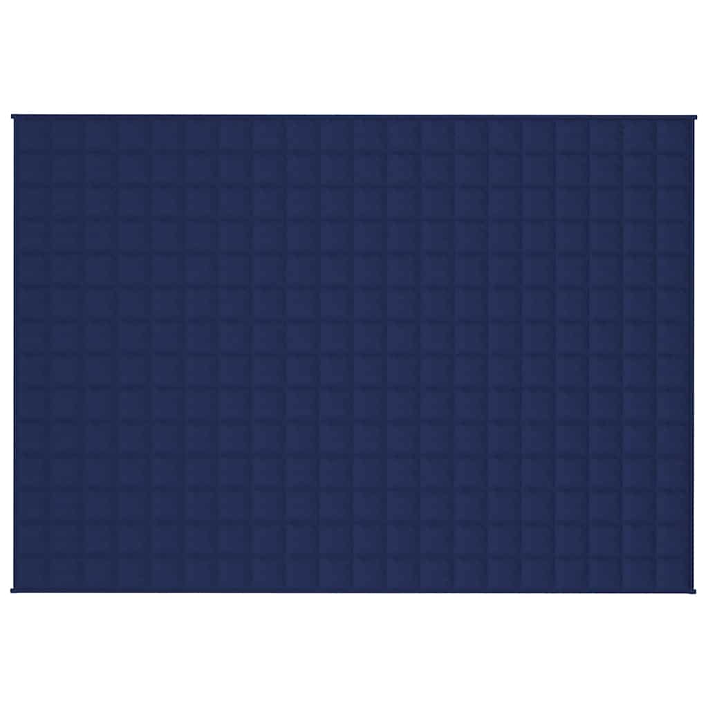 VIDAXL Coperta debole 138x200 cm 6 kg di tessuto blu