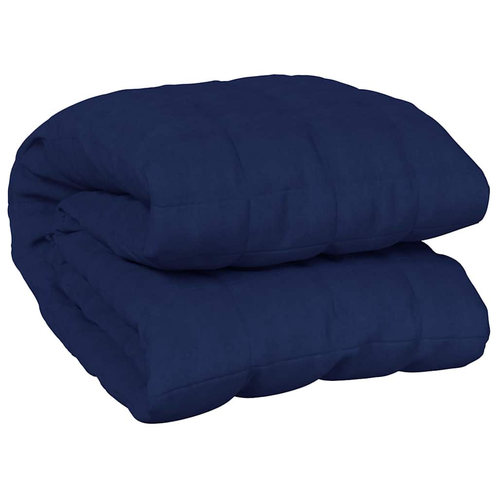 VIDAXL Coperta debole 150x200 cm 11 kg di tessuto blu