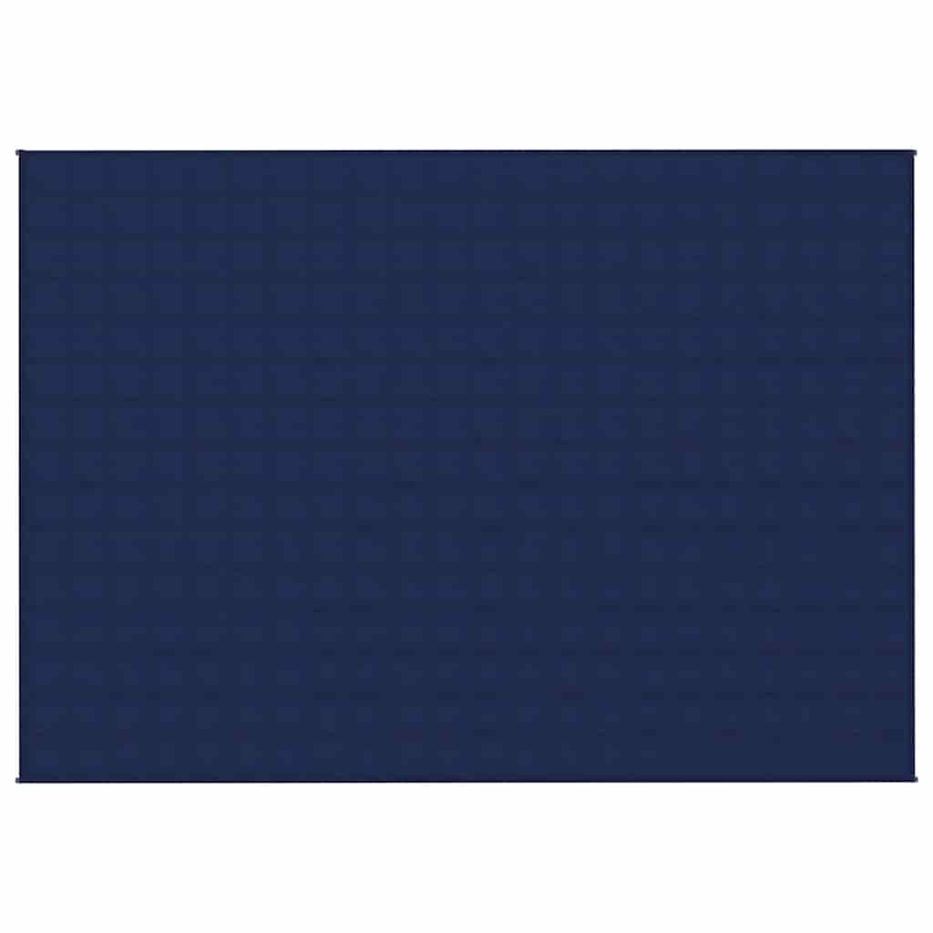 VIDAXL Coperta debole 155x220 cm 11 kg di tessuto blu