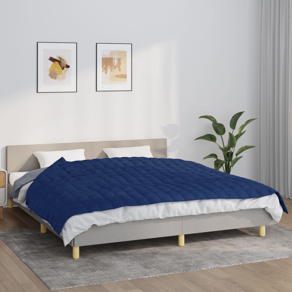 Vidaxl Weakage Manta 155x220 cm 11 kg de tela azul